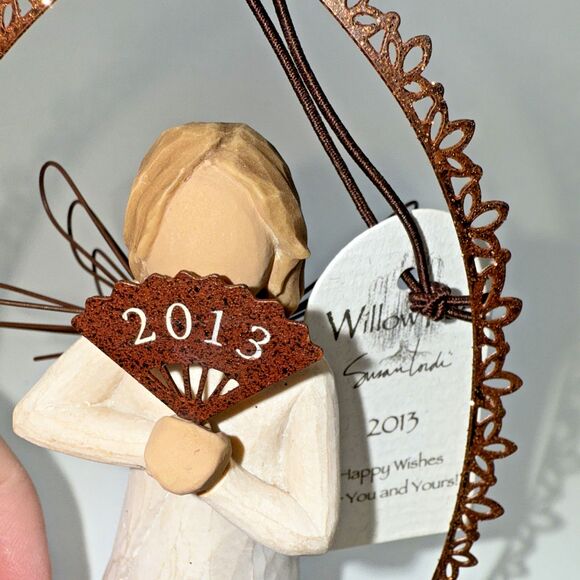 Willow Tree Happy Wishes Trellis Ornament 2013 By Susan Lordi Collectible NEW - Picture 11 of 12